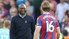 Patrick Vieira, left, was all smiles at full-time (Kieran Cleeves/PA)