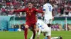 Gavi celebrates scoring Spain’s fifth goal in their 7-0 thrashing of Costa Rica (Adam Davy/PA)