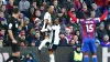 Fulham’s Bobby Decordova-Reid (centre left) was on the scoresheet for Crystal Palace (Zac Goodwin/PA)