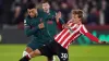 Alex Oxlade-Chamberlain (left) scored Liverpool’s goal at Brentford (John Walton/PA)