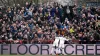 Luis Sinisterra celebrates scoring Leeds’ third goal (Mike Egerton/PA)