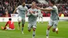 Daniel Podence, centre, scored Wolves’ equaliser and was later alleged to have spat at Forest’s Brennan Johnson 