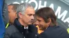 Jose Mourinho (left) and Antonio Conte have managed both Chelsea and Tottenham (PA)