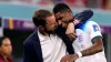 England manager Gareth Southgate with Manchester United striker Marcus Rashford