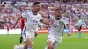 Scotland’s Kenny McLean (left) celebrated the winner with John McGinn (Zac Goodwin/PA)