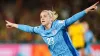 England’s Alessia Russo celebrates the goal which killed off Australia (Zac Goodwin/PA).