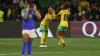 Jamaica celebrated a memorable result against Brazil to book their place in the knockout stage (Hamish Blair/AP)