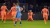 Renate Jansen celebrates her late winner for the Netherlands (Rene Nijhuis/PA).