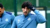 Newcastle midfielder Sandro Tonali during a training session on Tuesday morning (Owen Humphreys/PA)