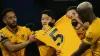 Wolves celebrated with Mario Lemina’s shirt following the death of his father (Barrington Coombs/PA)