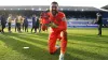 Lucas Covolan celebrates with the Man of the Match award after Maidstone’s 2-1 win at Ipswich (Joe Giddens/PA)