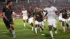 South Africa’s Teboho Mokoena, right, wrapped up their win over Morocco with a fine free-kick (Sunday Alamba/AP)