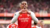 Gabriel Magalhaes celebrates scoring their Arsenal’s first goal of the game during the Premier League win over Crystal Palac