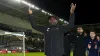 Maidstone manager George Elokobi acknowledges the crowd with his players after their FA Cup run came to an end (Barrington C