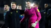 Eddie Howe congratulates goalkeeper Martin Dubravka after Newcastle’s penalty shoot-out win (Nick Potts/PA)