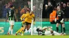 Mario Lemina celebrates his FA Cup goal against Brighton. (Nick Potts/PA)