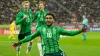 Northern Ireland’s Jamie Reid celebrates his goal (Andreea Alexandru/AP).