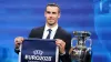 Wales delegate Gareth Bale holds a UEFA Euro 2028 pennant (Mike Egerton/PA)