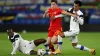 Daniel James (centre) is set to do battle against Finland again in Wales’ Euro 2024 play-off semi-final (Nick Potts/PA)