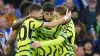 Kai Havertz, centre right, celebrates his goal against Brighton (Gareth Fuller/PA)