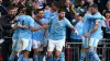 Bernardo Silva (third left) scored the winner as Manchester City reached the FA Cup final (Adam Davy/PA)