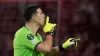 Emiliano Martinez was the hero as Aston Villa advanced to the semi-finals of the Europa Conference League (Christophe Ena/AP