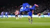 Abdul Fatawu celebrates scoring Leicester’s first goal (Nick Potts/PA)