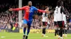 Jeffrey Schlupp celebrated Crystal Palace’s late leveller (Zac Goodwin/PA)