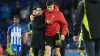 Arsenal manager Mikel Arteta, left, praised the performances of Kai Havertz (Gareth Fuller/PA)