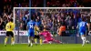 Jed Steer fails to stop Oxford’s Cameron Brannagan from scoring from the spot (John Walton/PA)