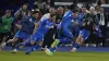 M’Baye Niang celebrates after scoring the goal which kept Empoli in Serie A (Marco Bucco/LaPresse via AP)