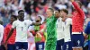 England are celebrating reaching the Euro 2024 semi-finals after beating Switzerland on penalties (Bradley Collyer/PA)