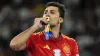 Rodri, pictured, and his Spain team-mate Alvaro Morata could face disciplinary action from UEFA over a chant about Gibraltar