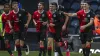 Former Blackburn winger Connor McBride, centre, fired Rochdale’s late winner (Richard Sellers/PA)