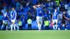 Everton players look dejected after their collapse (Peter Byrne/PA)