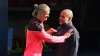 Manchester City’s Erling Haaland (left) and manager Pep Guardiola (Martin Rickett/PA)