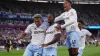 West Ham celebrate Jhon Duran’s winner (John Walton/PA)