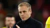 Norwich City manager Johannes Hoff Thorup shows dejection after their side�s defeat in the Carabao Cup second round match at