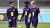 Morgan Gibbs-White (left), Noni Madueke (centre) and Anthony Gordon (right) were all part of Lee Carsley’s Under-21s squad (