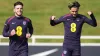 England’s Declan Rice, left, and Jack Grealish both switched their allegiance from the Republic of Ireland (Joe Giddens/PA)