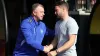 Coventry manager Mark Robins, left, and Watford boss Tom Cleverley shake hands (Steven Paston/PA)