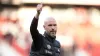 Erik ten Hag salutes the fans (Martin Rickett/PA)