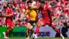 Liverpool’s Jarell Quansah (right) and Wolves’ Joao Gomes (Peter Byrne/PA)