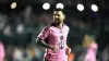 Inter Miami forward Lionel Messi reacts after scoring a goal during the second half of an MLS soccer match against the New E