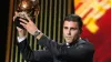 Manchester City’s Rodri receives the 2024 Men’s Ballon d’Or award (Michel Euler/AP)