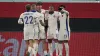 Christopher Nkunku, second from right, set Chelsea on the way to victory (Matthias Schrader/AP)