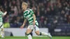 Daizen Maeda celebrates after scoring Celtic’s third goal (Steve Welsh/PA)