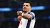 Dominic Solanke celebrates scoring Spurs’ second goal (John Walton/PA)