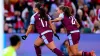 Ebony Salmon (centre left) netted Aston Villa’s late winner (Bradley Collyer/PA)