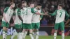 Evan Ferguson (centre left) celebrates the winner (Brian Lawless/PA)